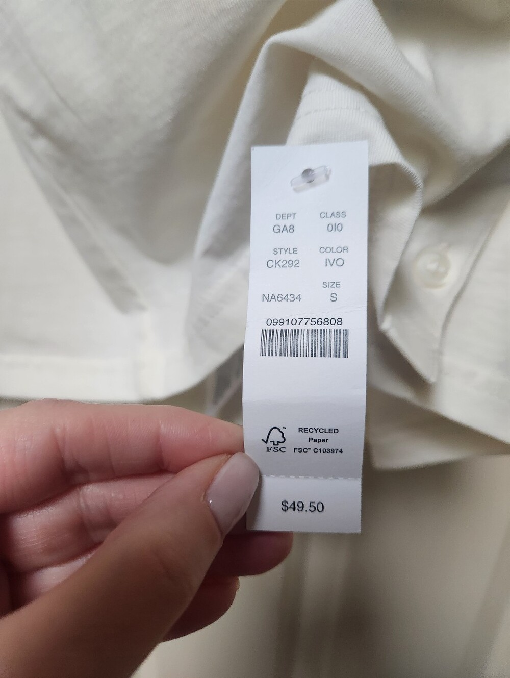 J. Crew Ruffle-Trim Button-Front Tank, NWT - Picture 5 of 8